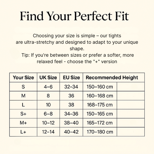 One-Seam Translucent Fleece Lined Tights